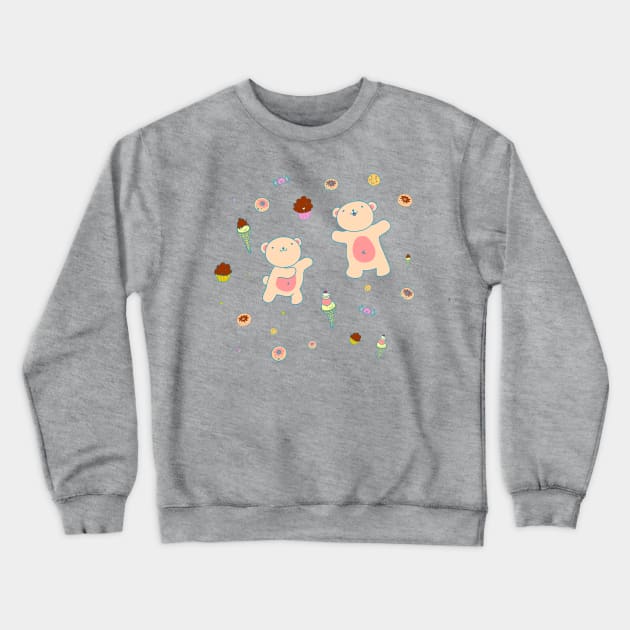 Sweet Bears Crewneck Sweatshirt by AnishaCreations